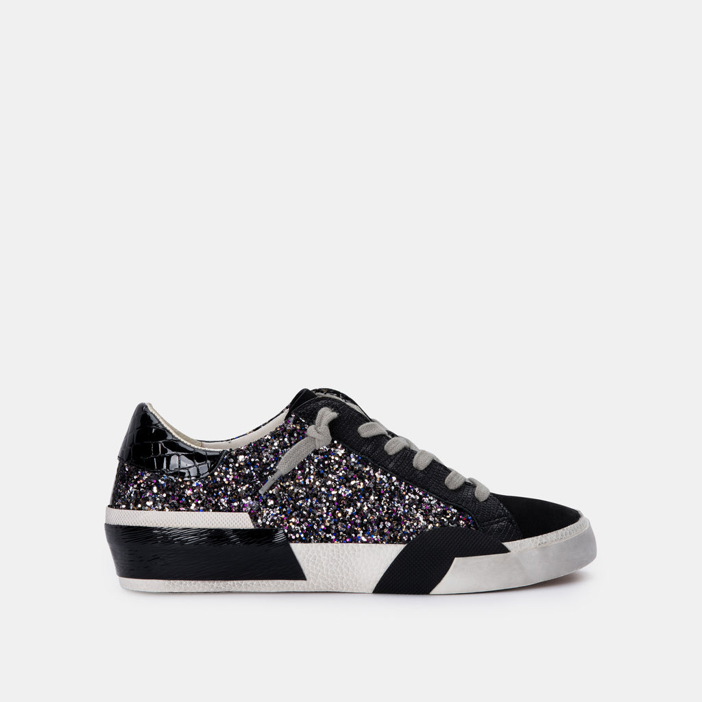 ZINA SNEAKERS BLACK METALLIC GLITTER– Dolce Vita 4650131423298