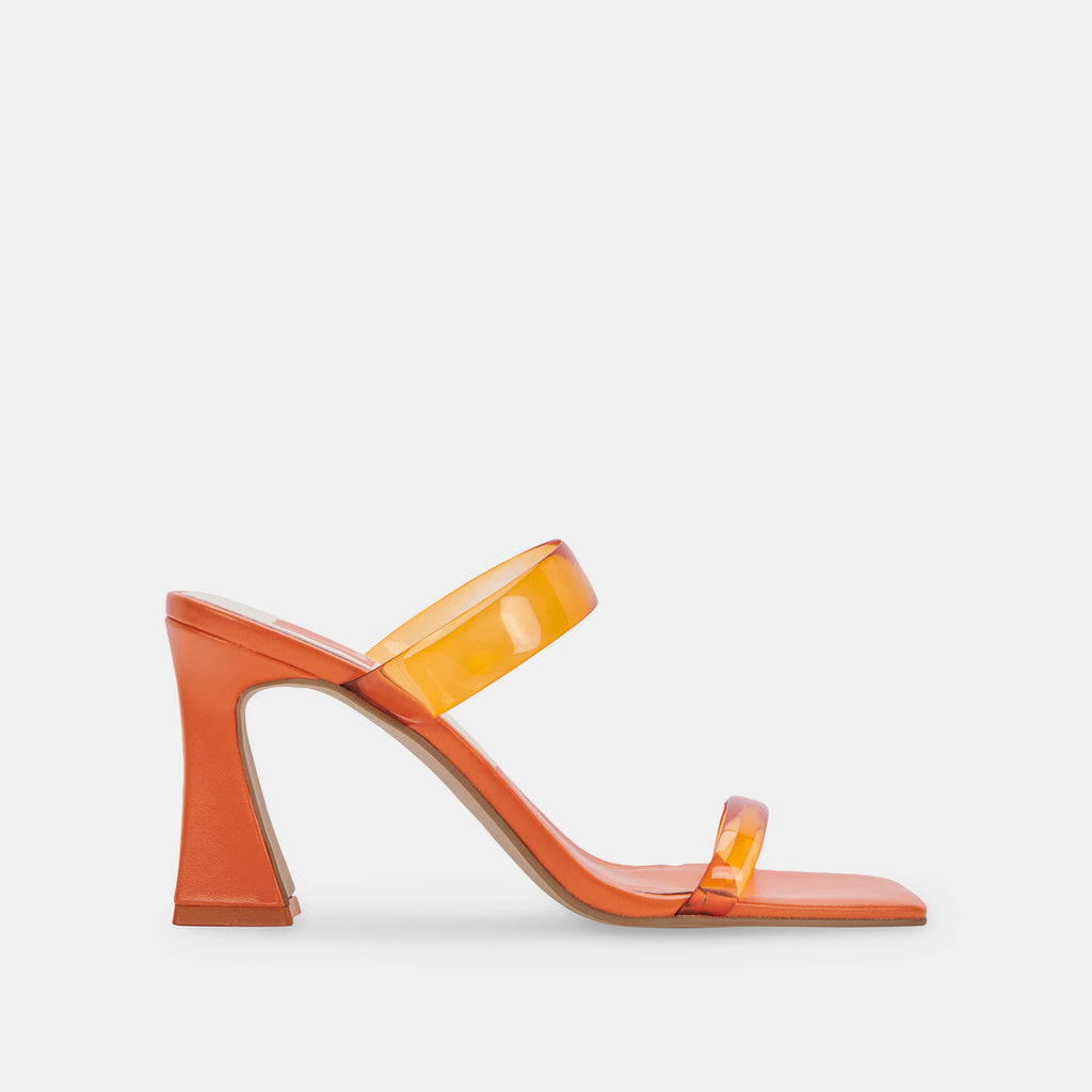 NOVAH Heels Tangerine Vinyl | Women's Recycled Material Heels– Dolce Vita 6823437598786