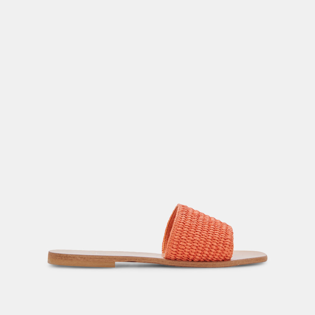 BELLE SANDALS ORANGE RAFFIA– Dolce Vita 6823468564546