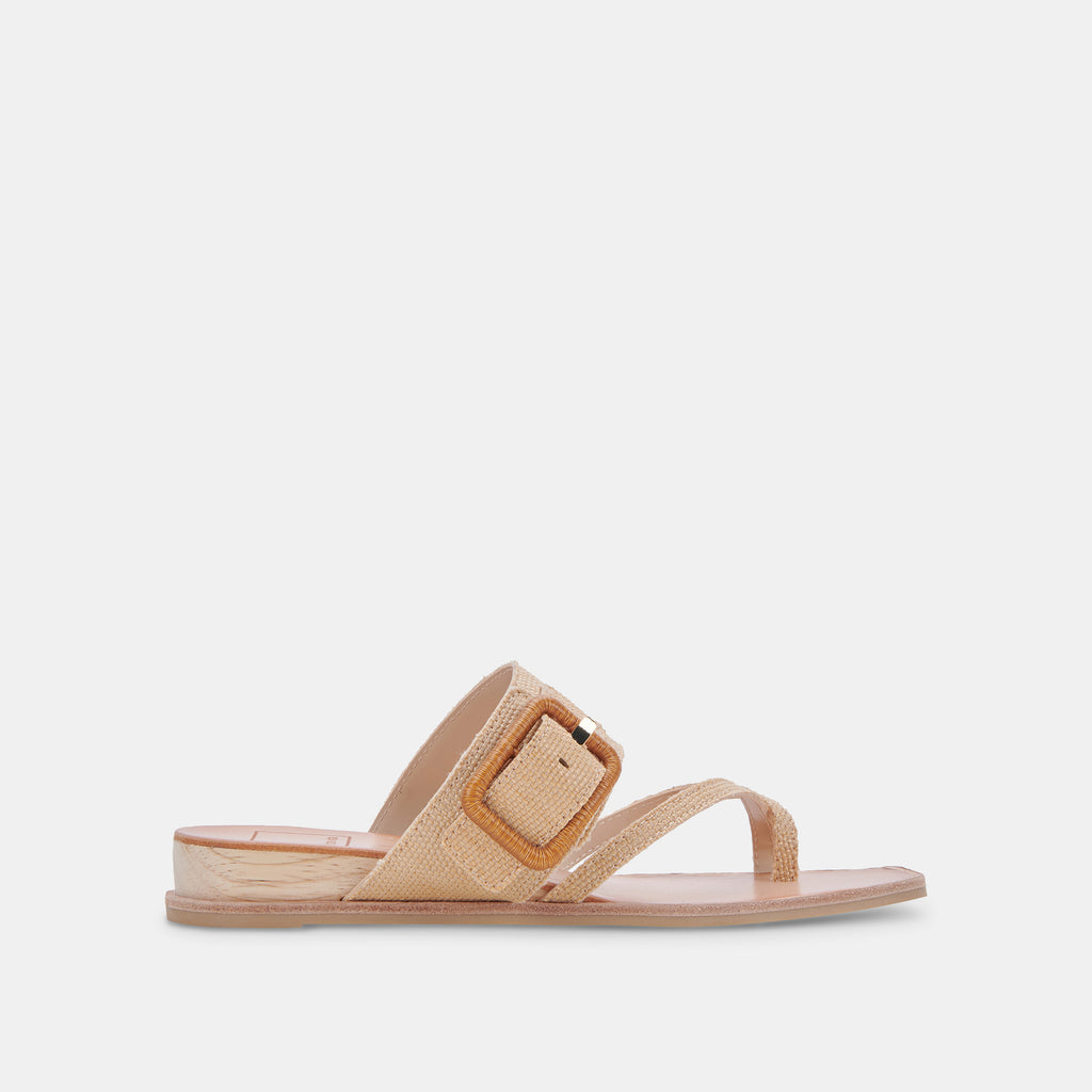 PERRIS SANDALS NATURAL RAFFIA– Dolce Vita 6884989763650