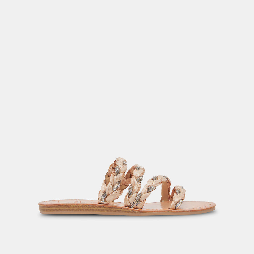 KHLOE SANDALS NATURAL RHINESTONE– Dolce Vita 6890740219970