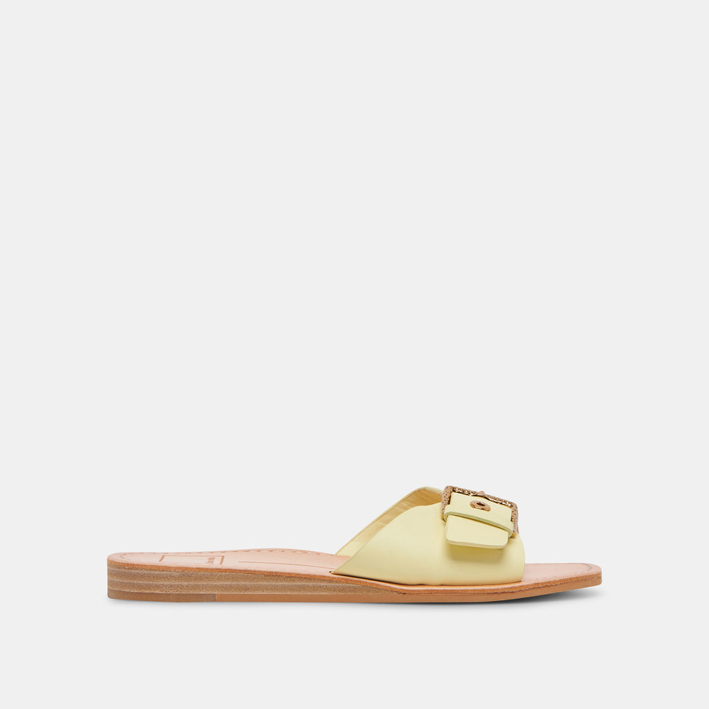 CABANA SANDALS LEMON CREAM LEATHER– Dolce Vita 6895820439618