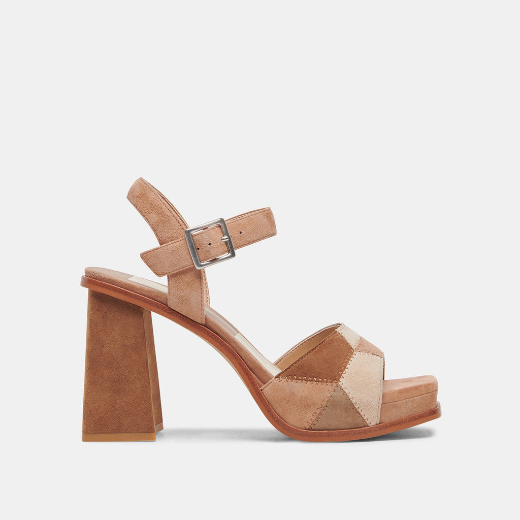 Aubrey Heels Brown Multi Suede | Brown Suede Chunky Block Heels– Dolce Vita 6908072984642