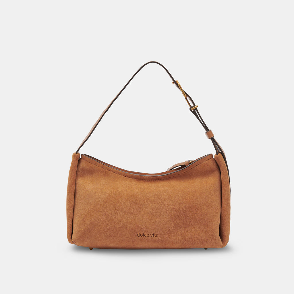 AUDRI SHOULDER BAG RUSTY OAK SUEDE– Dolce Vita 6940976414786