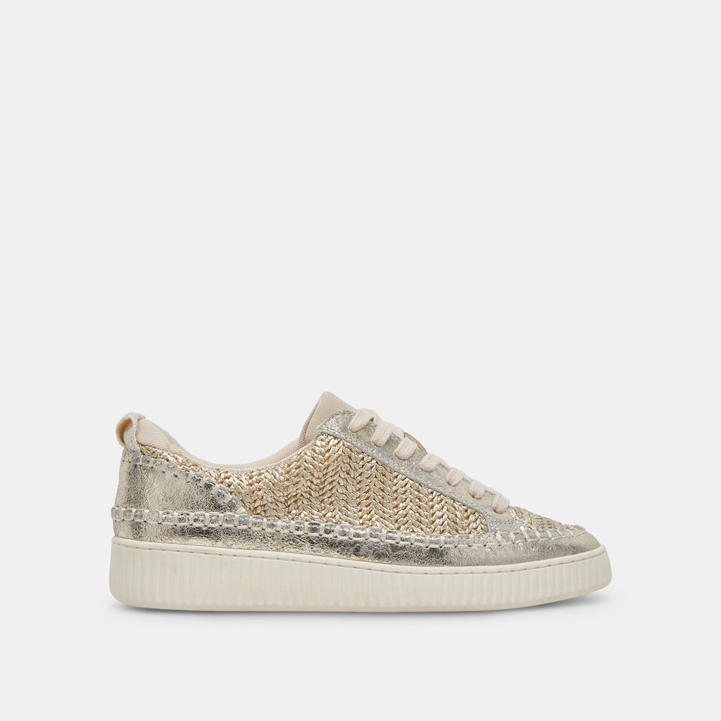 NICONA SNEAKERS GOLD WOVEN– Dolce Vita 6971806744642