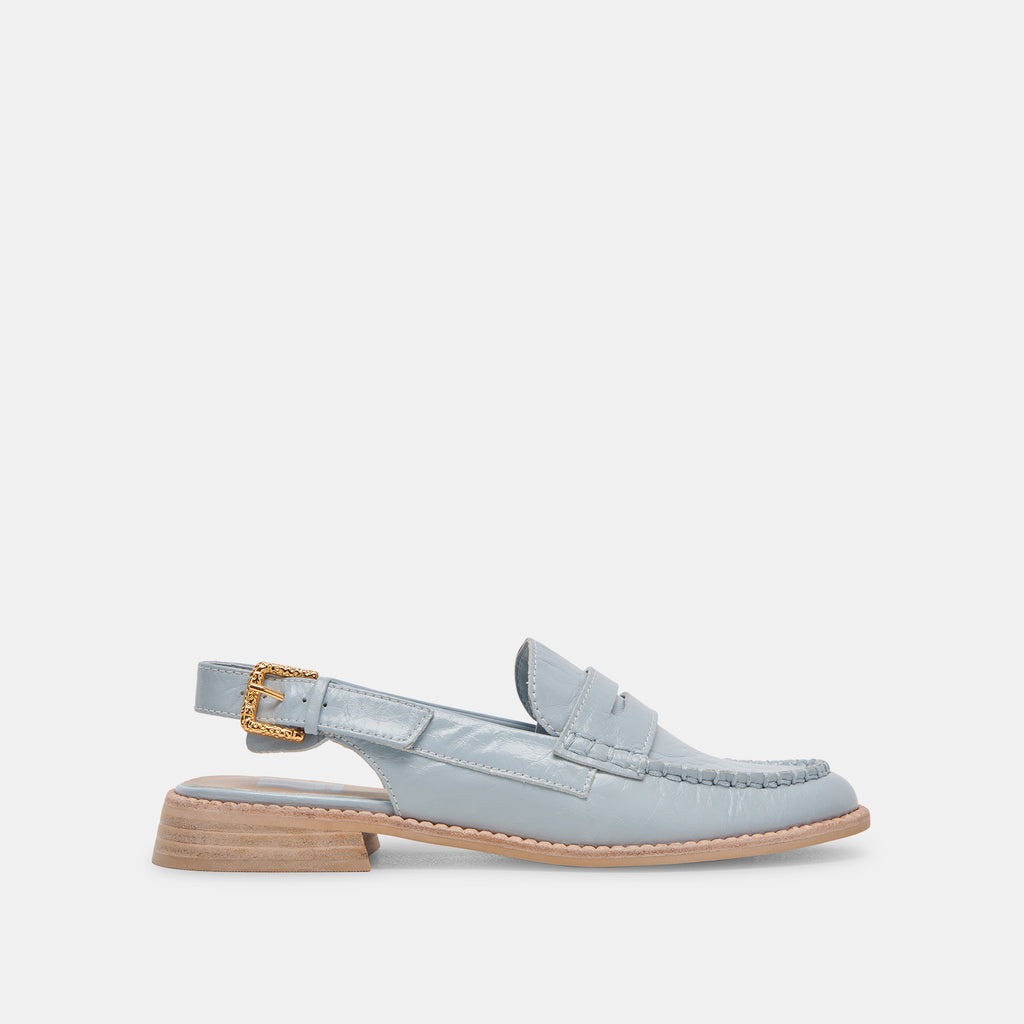 HARDI LOAFERS SKY BLUE CRINKLE PATENT– Dolce Vita 6974196744258